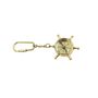 Brass Ship Wheel Compass Keyring, thumbnail 4 of 5