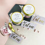Personalised Wedding Favour Sweet Jars With Pink Candy, thumbnail 3 of 6