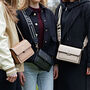 Personalised Michelle Embossed Smooth Faux Leather Bag, thumbnail 5 of 8