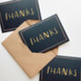 Hand Lettered Thanks Greeting Card, thumbnail 1 of 2
