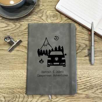Personalised Campervan Travel Journal Notebook, 4 of 4