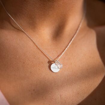 Esme Personalised Initial Birthstone Necklace, 4 of 12