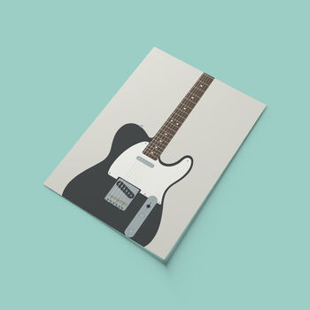 Telecaster Guitar Print | Guitarist Music Poster, 8 of 11