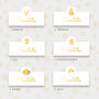 Personalised Christmas Gold Foiled Place Cards, thumbnail 5 of 7