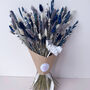 Navy Blue Dried Flower Arrangement With Lavender, thumbnail 1 of 9