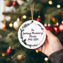 In Loving Memory Personalised Christmas Wreath Ceramic Tree Decoration, thumbnail 1 of 3