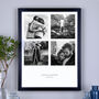 Personalised Four Photos Couples Print, thumbnail 1 of 7