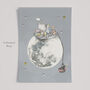 Personalised Picnic On The Moon Children's Art Print, thumbnail 4 of 8