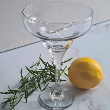Personalised 50th Birthday Gift Balloon Cocktail Glass, 4 of 8