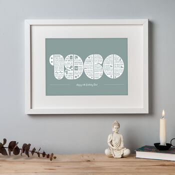 Personalised Memories Of The Year You Were Born Print, 10 of 12