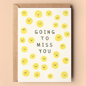 Miss You Faces Card By Darcie Olley