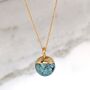 The Orb Turquoise December Birthstone Necklace, Gold, thumbnail 6 of 8