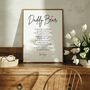 Personalised Daddy Bear Poem A4 Print, thumbnail 1 of 6