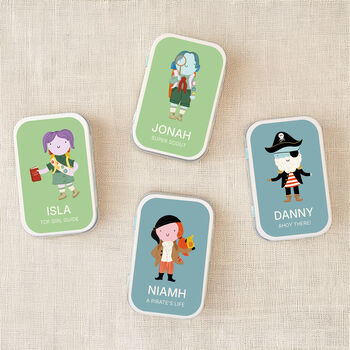 Little Legends | Personalised Keepsake Tins In 12 Illustrated Designs, 2 of 7