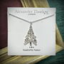 Diamonte Christmas Tree Necklace, thumbnail 4 of 4