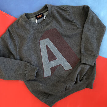 Personalised Initial Children's Embroidered Sweatshirt, 4 of 9