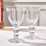 Set Of Four Bella Perle Glass Goblets, thumbnail 3 of 7