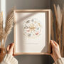 'Welcome To The World Little One' Personalised Print With Gold Foil, thumbnail 4 of 5