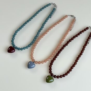 Jade Heart Necklace, 2 of 3