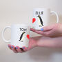 Penguin Love Valentines Mug Set, thumbnail 3 of 3
