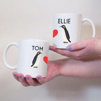 Penguin Love Valentines Mug Set, 3 of 3