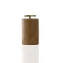 Beige Marble Waste Bin With Brass Starfish Handle, thumbnail 2 of 6