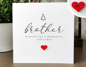 Brother Christmas Card, Personalised, 3 of 4
