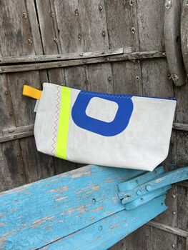 No1 Large Upcycled Versatile Sailcloth Pouch, 4 of 9