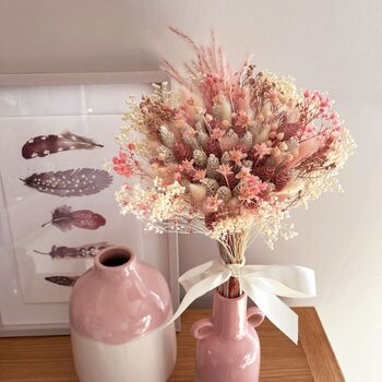Light Pink Gypsophila Dried Floral Bouquet, 4 of 7