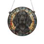 Cocker Spaniel Black Stained Glass Effect Suncatcher, thumbnail 3 of 5