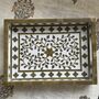 Wood Serving Tray With Handle, Ottoman Tary, Inlay Craft, thumbnail 2 of 12