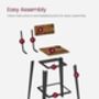 Bar Stool Set Bar Chairs With Backrest, thumbnail 8 of 9