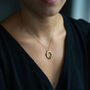 Turquoise And Gold Vermeil Plated Eternity Necklace, thumbnail 4 of 12