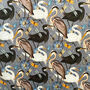Grey Bird Song Heron Oversized Cone Lampshade, thumbnail 2 of 4