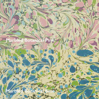 Marbled Botanicals Wastepaper Bin And Liner, 6 of 6