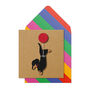 Handmade Dachshund Balloon Birthday Personalised Card, thumbnail 1 of 5