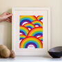 Bright And Bold Personalised Rainbow Print, thumbnail 1 of 3