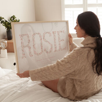 Personalised Name Birth Print, 5 of 7