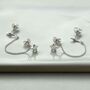 Sterling Silver Star And Lightning Double Studs, thumbnail 3 of 6