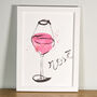 Rosé Wine Art Print, thumbnail 8 of 9