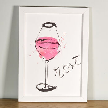 Rosé Wine Art Print, 8 of 9