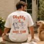 Personalised Coffee And Dogs Club Graphic T Shirt, thumbnail 3 of 4