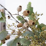 Faux Green Berry And Green Eucalyptus Arrangement, thumbnail 3 of 4