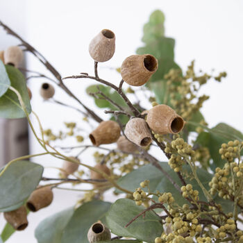 Faux Green Berry And Green Eucalyptus Arrangement, 3 of 4