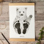 Personalised Baby Polar Bear Footprint Kit, thumbnail 5 of 7