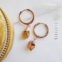 Raw Citrine Crystal Earrings, thumbnail 1 of 10