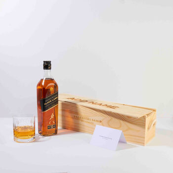 Johnnie Walker Black Label Whisky And Personalised Glass, 5 of 5