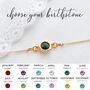 Birthstone Bracelet In Sterling Silver, thumbnail 2 of 12