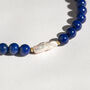 Lapis Lazuli And Keshi Pearl Necklace, thumbnail 8 of 9
