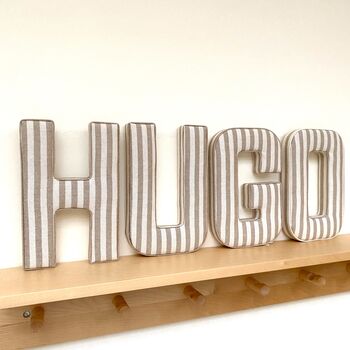 Beige Corduroy Trimmed Letters, 8 of 8